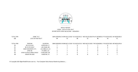 love at first sight radio play