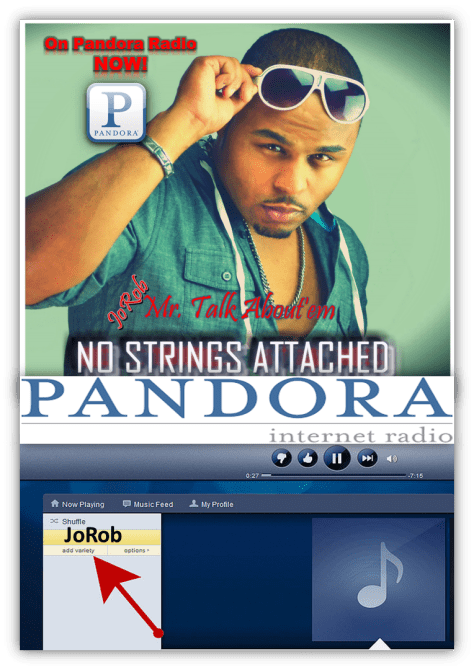 JoRob No Strings Attached Album on Pandora Radio